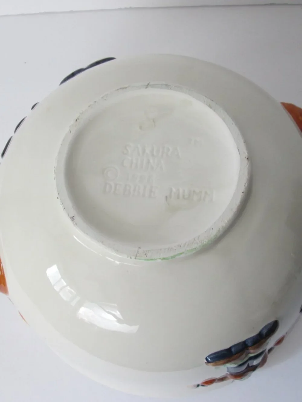 Vtg 1998 Halloween Candy Bowl Debbie Mumm Sakura Frankenstein Owl Trick or Treat